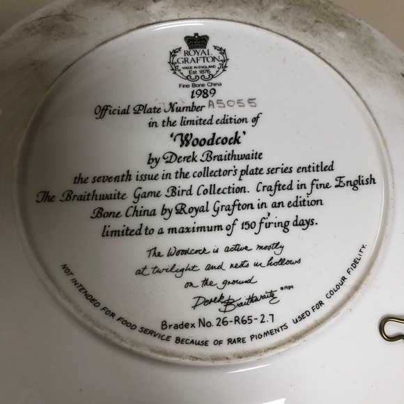 Royal crafton made innEnglamd, fine china. Certificate of authority set of 18 pl - Picture 16 of 16